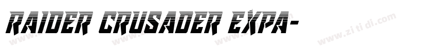 raider crusader expa字体转换